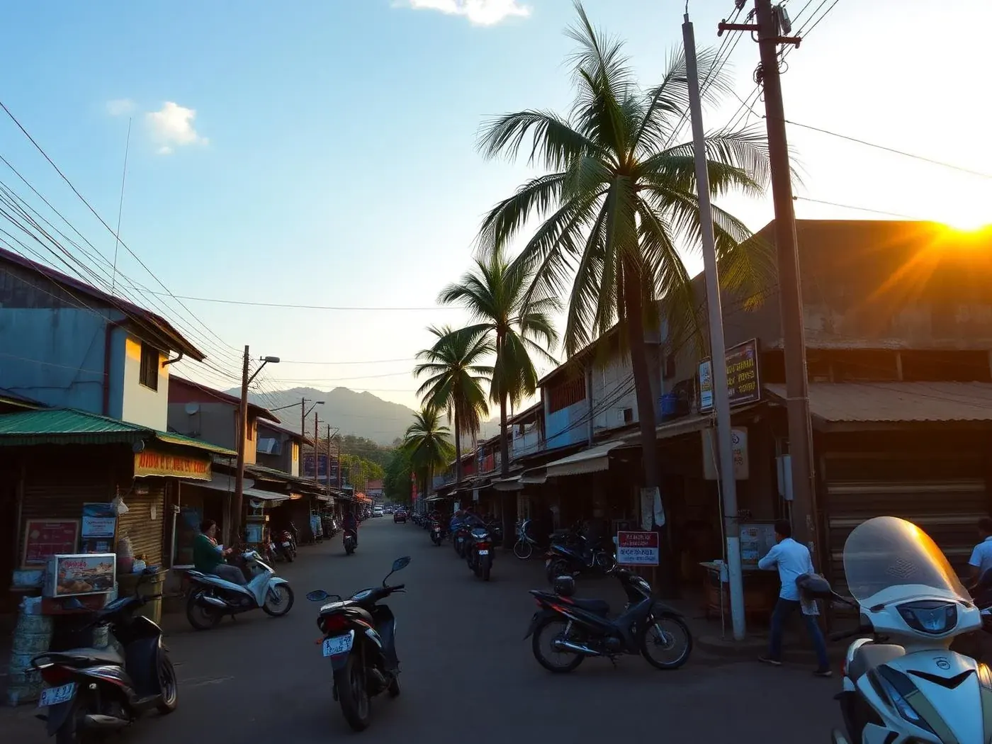 Area sekitar properti dan akses jalan Penginapan Angkasa